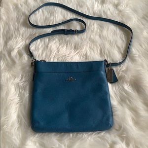 Blue Coach Kitt Messenger Crossbody Purse